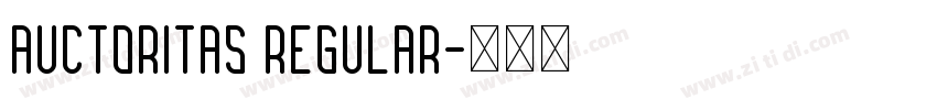 Auctoritas Regular字体转换